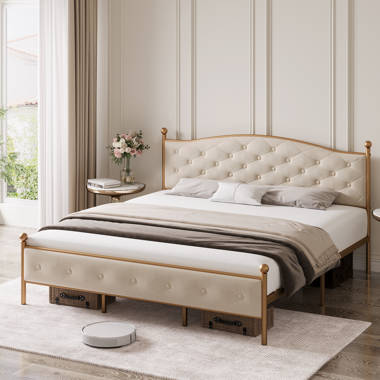 Wellesley upholstered outlet platform bed